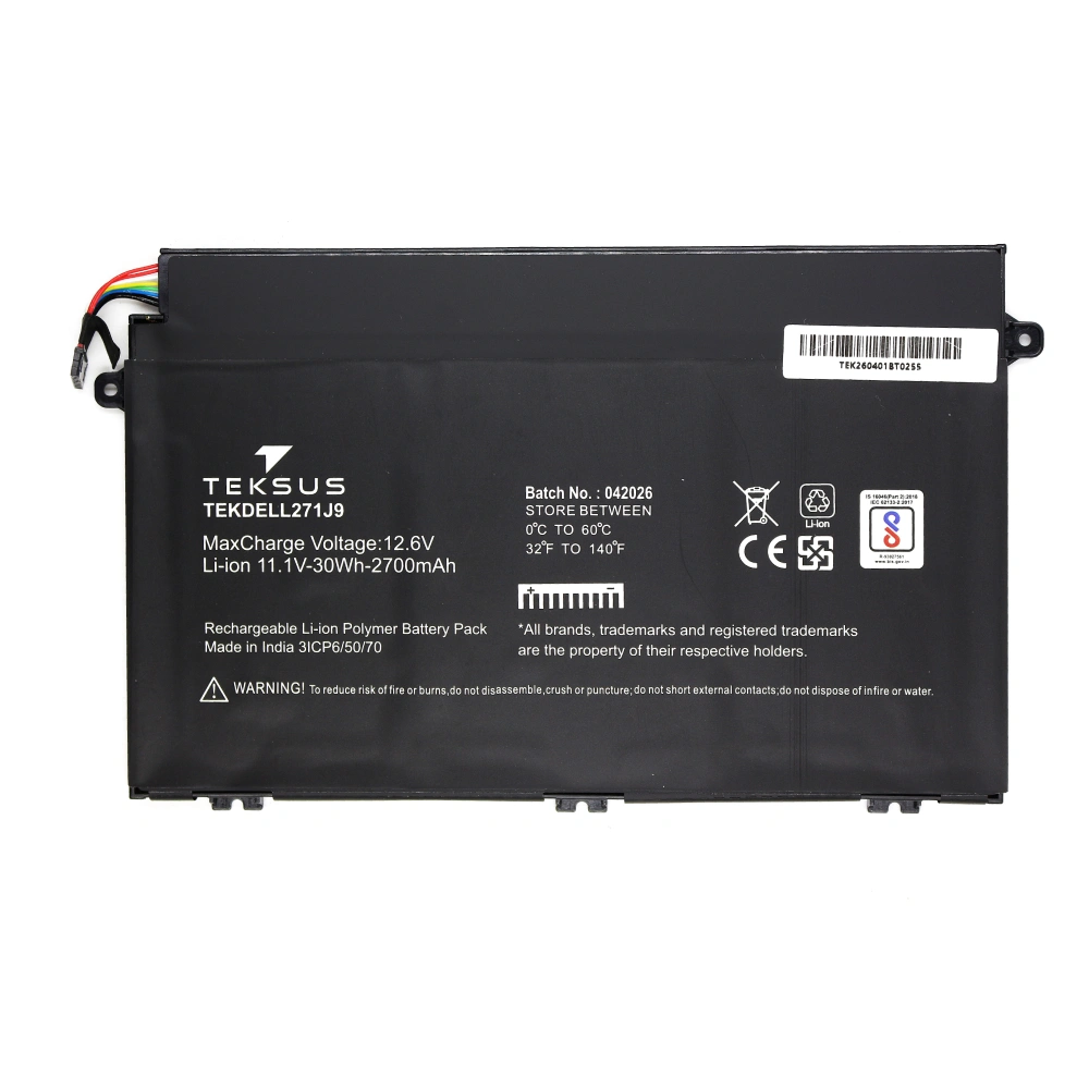 Teksus Laptop Battery Compatible For Lenovo ThinkPad E480 | L17L3P51 3C view 2